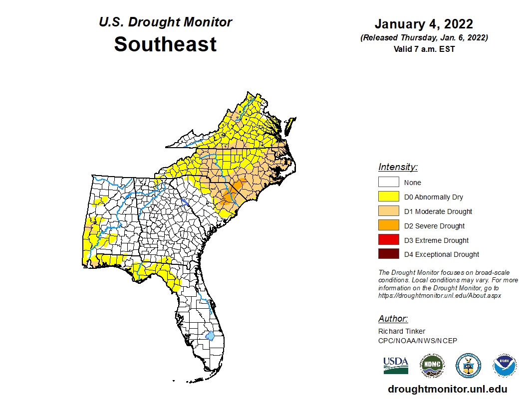 Featured image for “Rains Alleviate Some of Dry Conditions in Southeast”