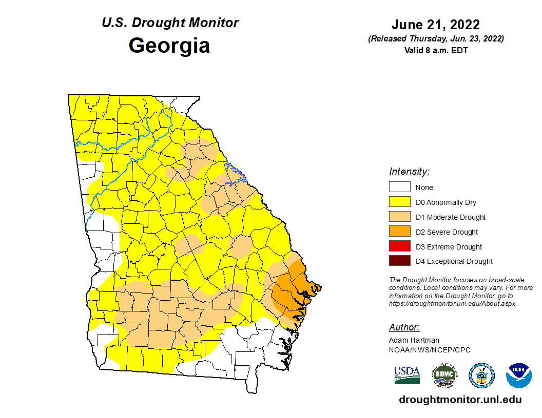 Featured image for “Relief in the Forecast? Georgia Specialty Crop Producers Thirsty for Rainfall”