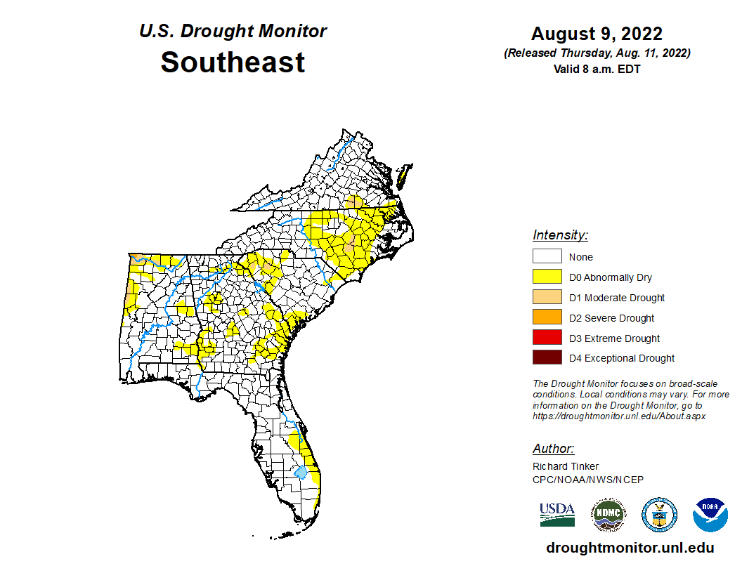 Featured image for “Dry Conditions Remain Across Southeast”